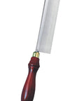 Razor saw from Gold Tone Aluminum Miter Box With Razor Saw Set, Fine Kerf Saw 24 TPI, Cuts Up To Seven Eighths Inch, wood handle