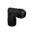 Heavy Duty Carbon Steel D Type Elbow Male Ball Joint Hydraulic Oil Pipe Fitting Forged Right Angle Connector Solid Build Garage Shop Top Shelf Fluid Line Replacement Parts Legit and built to last hard enough for your next big fix up job., black threaded elbow fitting