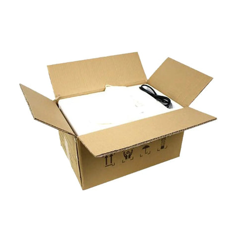 Heavy Duty Electronic Coin Counter And Automatic Sorter Wrapper Machine For Multi Country Currency in a cardboard box, ready for shipping.