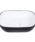 Round Vessel Sink 16x16 Inches For Bathroom Above-Counter Ceramic Basin, Dope Modern Black Or White Vessel Sink, Durable Handcrafted Ceramic Art Basin For Slick, Stylish Bathrooms