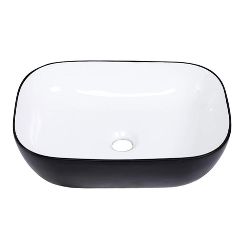 Round Vessel Sink 16x16 Inches For Bathroom Above-Counter Ceramic Basin, Dope Modern Black Or White Vessel Sink, Durable Handcrafted Ceramic Art Basin For Slick, Stylish Bathrooms