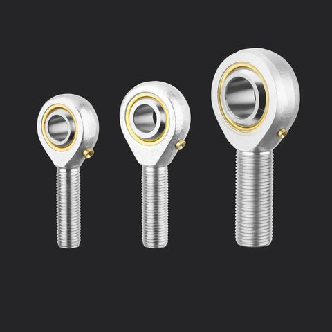 Three Heavy Duty Male Rod End Bearings Half Inch Bore And Half Inch Twenties Left Hand Threads Self Lube Steel Ball Joints