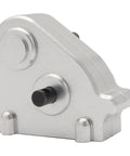 RC Transmission Gearbox For MN86 Series 1/12 Scale Crawler Cars, Beefed-Up Metal Transfer Case Upgrade, Direct Power Delivery, High Strength Shell, Impact And Sand Wear Resistant, Silver close-up