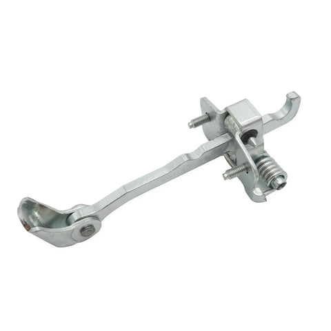Vivaro Front Door Hinge Replacement For Opel 2001 2014 With Stop Strap Limiter And Metal Roller, shown in silver metal.