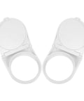 2 Pack Washing Machine Power Button Cover Guard With Self Adhesive Backing 41mm ID Flip Top Push Button Protector For Home Appliances White
