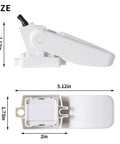 Beefy Bilge Pump Float Switch For Boats Automatic Marine Float Sensor 12V 24V 32V side and bottom view with measurements