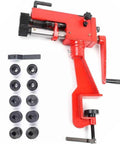 7 Inch Sheet Metal Bead Roller Machine with 6 Die Sets and Gearings, pro grade rotary steel bead bender, durable cast steel construction