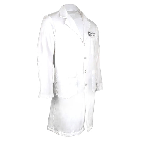 Personalized Embroidered Lab Coat With Name And Title For Medical Pros And Scientists Premium Quality Comfortable Fit White Unisex Size Large Everyday Wear