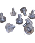 Clear Rubber Furniture Glides Leveling Feet With M6 And M8 Thread Stems for leveling and floor protection, showcasing multiple glides.