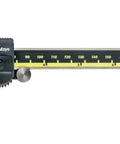 Absolute Digimatic Caliper, 6 Inch 150 MM Range, 0.001 Inch Accuracy, Standard Depth Rod, No SPC Output, The Go To Tool For Quick General Purpose Machining And Assembly Dimensional Checks, digital caliper on white