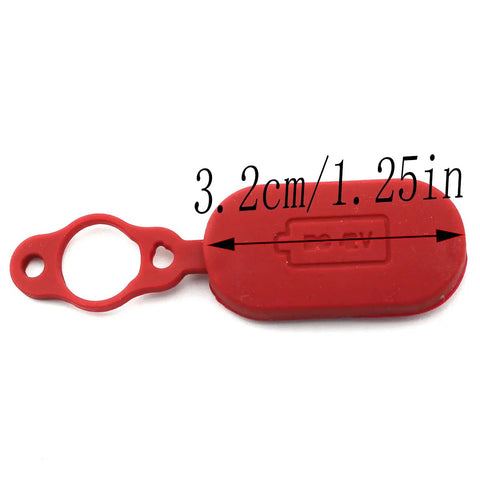 Red silicone waterproof cover for M365 charging port, 3.2 cm length, Charging Port Wire With Silicone Waterproof Cover For M365 Electric Bike