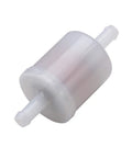 See Through 40 Micron Fuel Filter For Engines With Fuel Pump OEM Standard Replacement No Assembly Required Best Bet For Lawn Mowers Generators Snow Blowers And More, clear cylindrical filter