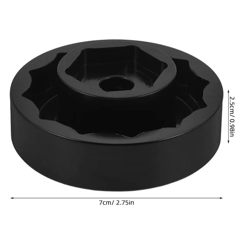 Close-up of Precision Machined Axle Nut Socket Set showing 55mm shaft sleeve for auto maintenance gear