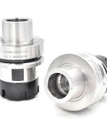 Rock Solid Precision Balanced Collet Chuck For HSK63F CNC Woodworking Tool Holder featuring ER32 design and durable machining components.