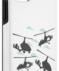Case For iPhone 12 And 12 Pro Gyrocopter Model Silhouette Design For Autogyro Pilots And Aviation Fans Durable Two Part Protective Case