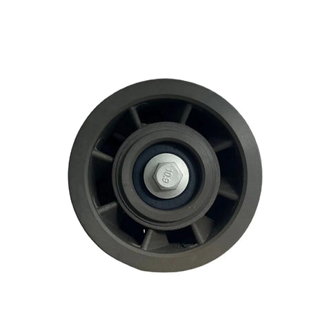 High Performance Double Pulley Drive Belt Idler Wheel For Mercedes Benz, top view showing durable design for engine operation.