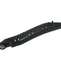 Pro Level Right Side Front Fender Bumper Bracket Retainer Support Fits Tesla Model Y 2020 2023, black plastic piece, installed view.