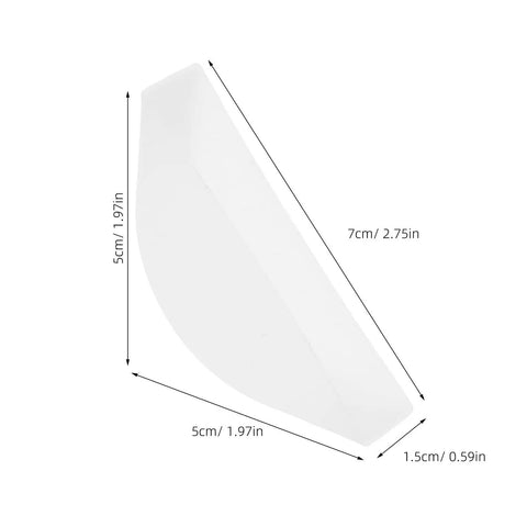 Pro Grade Protective Corner Guards For Picture Frames And Glass Tables with dimensions 7x5x1.5cm, white durable plastic
