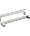 30 Pack Brushed Nickel Cabinet Pulls Square Dresser Handles In Stainless Steel For Drawers And Cupboards, 7-1/2 Inch Centers