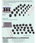 25 Piece Hole Transfer Screw Set for Quick No Brainer Accurate Hole Mapping with M6 x 1, M8 x 1.25, M10 x 1.5, M12 x 1.75 displayed