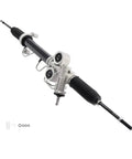 Top Grade Power Steering Rack And Pinion Kit For Chevy Silverado 1500 Sierra 1500 Crew Cab Extended Models 2007 To 2013 Non Hybrid Performance Pa view showcasing the assembly with rubber boots.