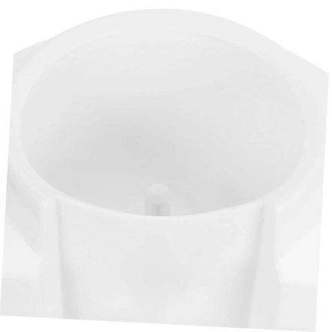 Top view of Portable Water Dispenser And Compact Bucket Holder Faucet For Outdoor Camping And RV Use, Space Saving, in white