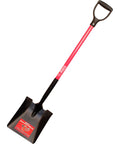 Heavy Duty Square Point Shovel With 14 Gauge Steel Head And D-Grip Fiberglass Handle For Landscaping Digging Soil Moving Cleanup Yard Work And Tough Outdoor Projects Made In The USA 46 Inch