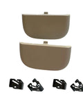 Beige Tan Sun Visor Clips For Ford Edge 2013 2024 And Lincoln MKZ Fusion 2013 2014 2015 2016 With 2 Clips And 4 Black Clips OE Replacement