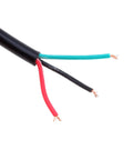 Close-up of harness wires from One Eighth NPT Oil Fuel Pressure Sensor Transducer 0 To 100 Psi, showing three exposed wire ends