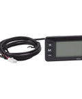 GD01 Electric Bike Dashboard Meter With LCD Screen For 22.2mm Handlebar, display unit with attached cable, on white background.