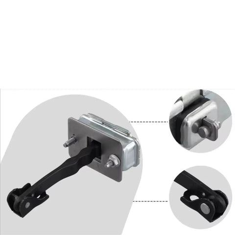 Citroen C4 DS4 Rear Door Hinges With Stop Strap Limiter heavy-duty metal design for 2010-2017 models, detail view
