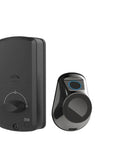 Next Level Smart Electronic Deadbolt Lock Providing Zero Drama Keyless Access With Lightning Biometric Scan and Remote Tap Control, close-up view.