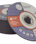 Benchmark Abrasives 25-pack 4.5-in aluminum oxide cut-off wheel; Type 1, 0.040" thick, 7/8" arbor, metal/stainless.