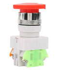 Emergency Stop Button Self Locking Mushroom Push Button Switch 22mm Mount Insulated Design For Industrial Equipment