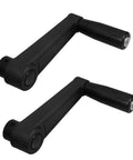 DOITOOL 2PC Nylon Lathe Crank Handle 5 Inch Ergonomic Non Slip Textured with foldable design for mills and lathes.
