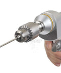 Heavy Duty Veterinary Bone Drill Machine Featuring Rechargeable NiMH Battery with precision drill bit and gear mechanism.