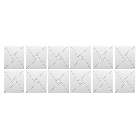 Twelve Piece Heavy Duty Acoustic Foam Wall Panels Crafted For Home Studios And Modern Workspaces Delivering Top Shelf Sound Dampening And Flame Retardant Coverage arranged in a grid.