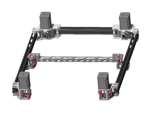Hella Smooth CNC Upgrade Kit For Voron 2.4 Trident 3D Printer Featuring 9Mm Belts And 4Awd Motion System Compatible With Nema17 Motors Complete Full Build Package