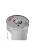 Heavy Duty DC Geared Motor 6V 12V 24V view showing metal housing and electrical terminals for secure connections.