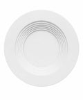 AH Lighting 2 Inch 5CCT Recessed Retrofit Downlight Dimmable with Baffle Trim - UL Certified - Round white baffle trim.