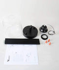 Vintage Glass Pendant Light With Clear Shade Black Single Hanging Pendant Lighting For Farmhouse Kitchen Island parts