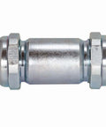 Long Pattern Compression Coupling for 1 Inch IPS Galvanized Steel, 4 3/8 Inch Length, No Sweat Pipe Connector