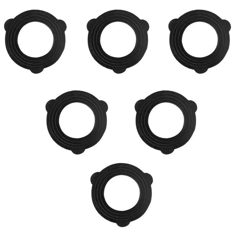 Six Pack Brass Quick Connect Hose Nozzle Adapters For Three Quarter Inch Male Thread Heavy Duty Rust Proof Replacement Rubber Washers