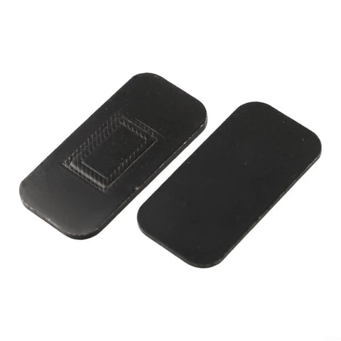 Two black pieces of Magnetic Cabinet Catches Set for Doors and Drawers, Invisible Latch Kit, 5-Piece, 4 by 2 cm, Heavy Duty Magnetic Closure.