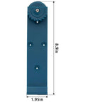 Solid And Slick Wood Track Rack System For Your Guide Rails With Easy Cam Lock Mount in blue, 8.9in tall, durable polymer design.