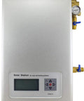 Heavy Duty 1000 Liter Active Split Solar Water Heater With Dual Coil Stainless Steel Tank control panel and valves for solar heating systems.