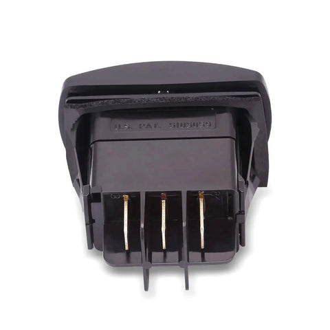 Back view of 3-pin Forward Reverse Rocker Switch Replacement For Club Car DS And Precedent 48V Electric Golf Cart 1996 Up.
