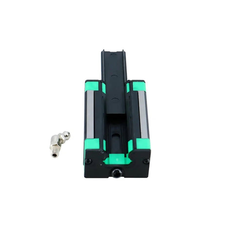 Get Premium HGW25 Linear Guide Rail Kit With Two 2400mm Slides And Four Smooth Blocks For High Precision DIY CNC Projects That Glide Like Butter Without Any Hassle Or Maintenance Needed Down The Road. HGW25 block with rail fitting