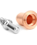 Pro Plasma Torch Consumables Kit featuring copper electrode and tip nozzle for professional cutter maintenance.