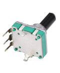 360 Degree Rotary Encoder With Code Switch And Digital Potentiometer, 5V, D Shaft 6mm, 20mm Shaft Height, 8.8mm Thread, side view